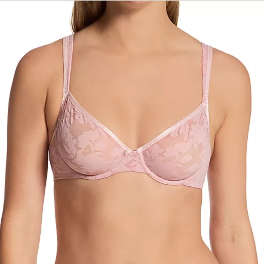 b.tempt'd by Wacoal Shadow Scene Unlined Underwire Bra Blush Pink Size 32D